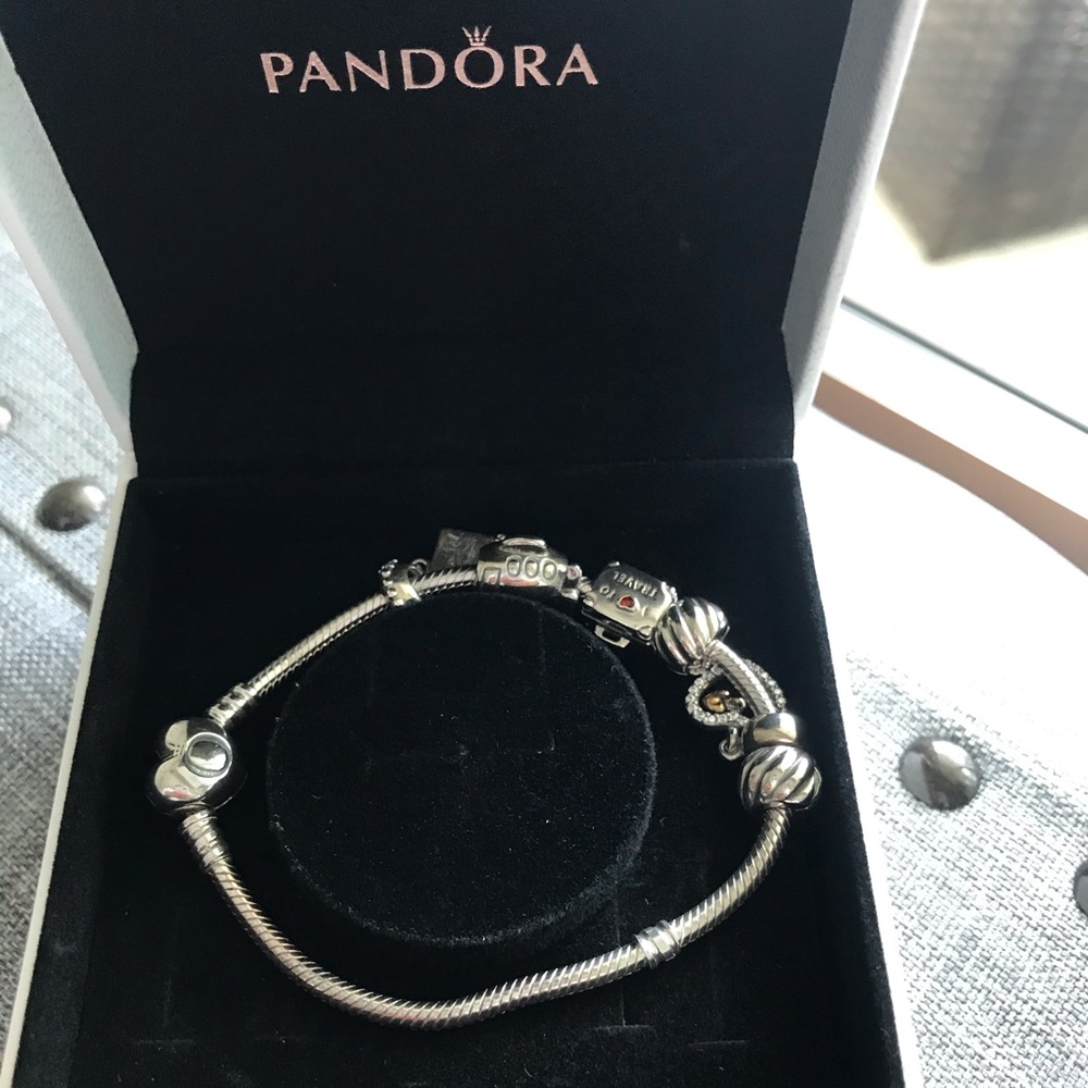 Pandora bracelet w/ charms